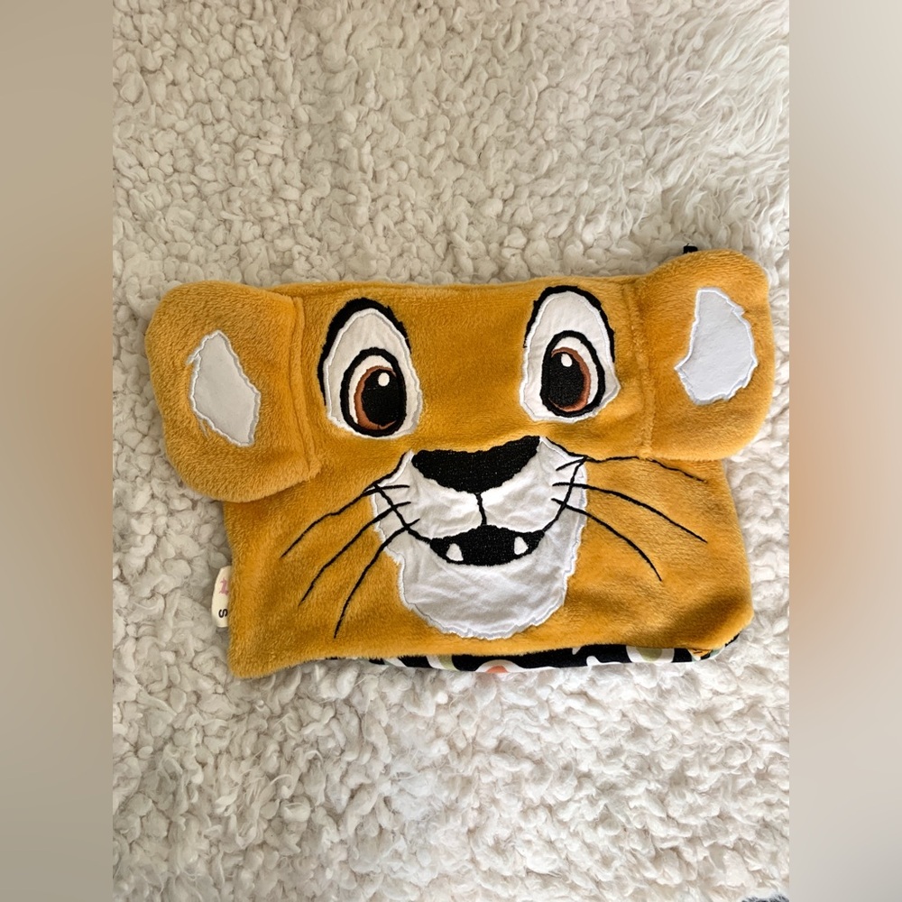 Peter Alexander x Disney Lion King Baby Simba Face Fleece Pouch Bag 9x12